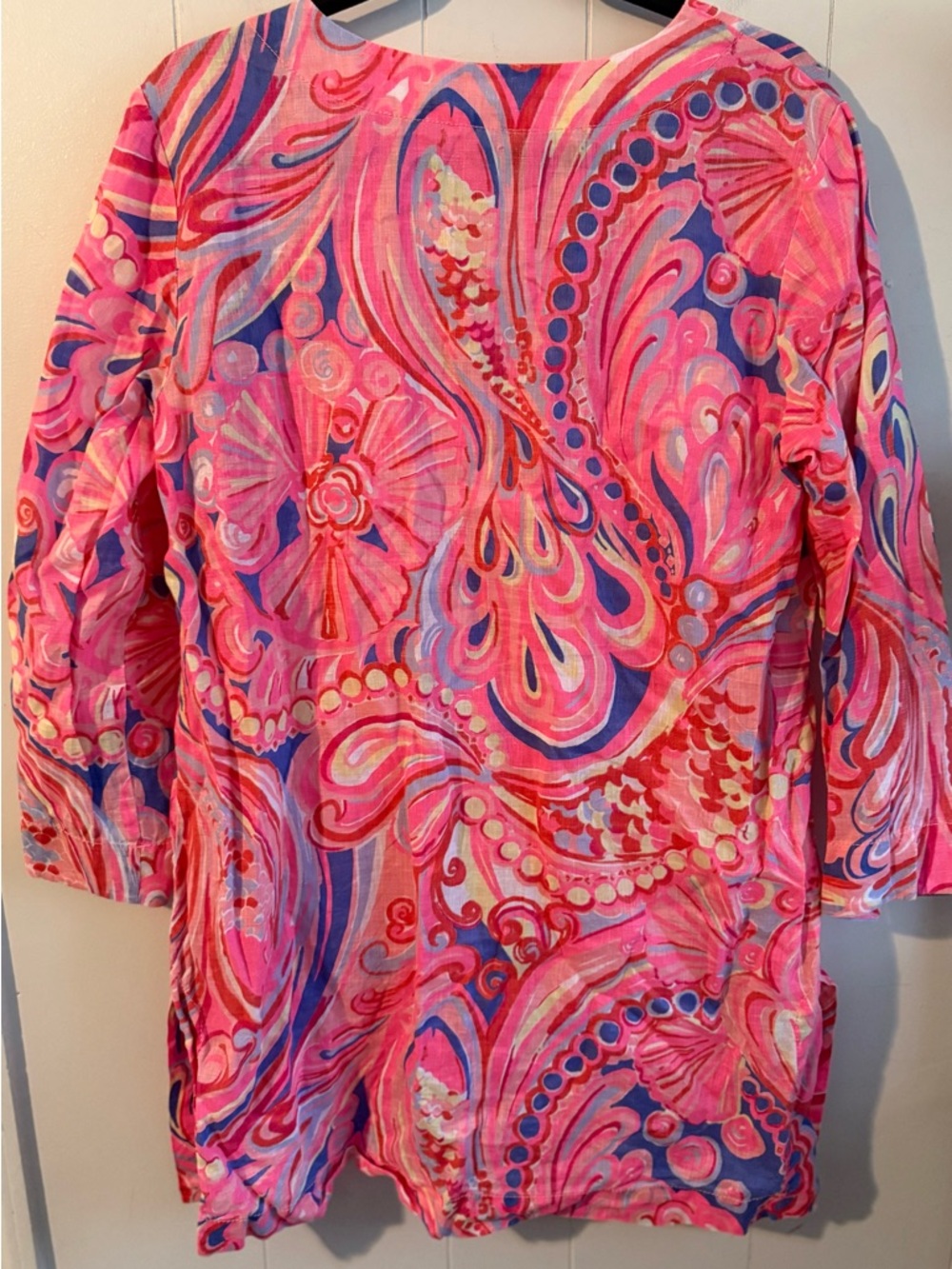 Lilly Pulitzer Marco Island Linen Tunic Cover Up Size L - Picture 6 of 9